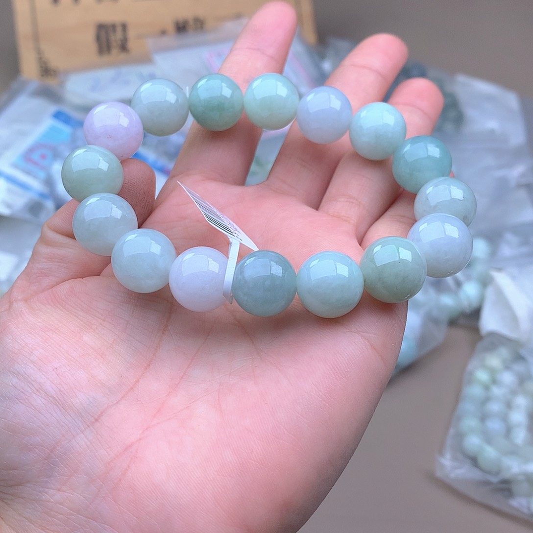 未镶嵌手串定制翡翠