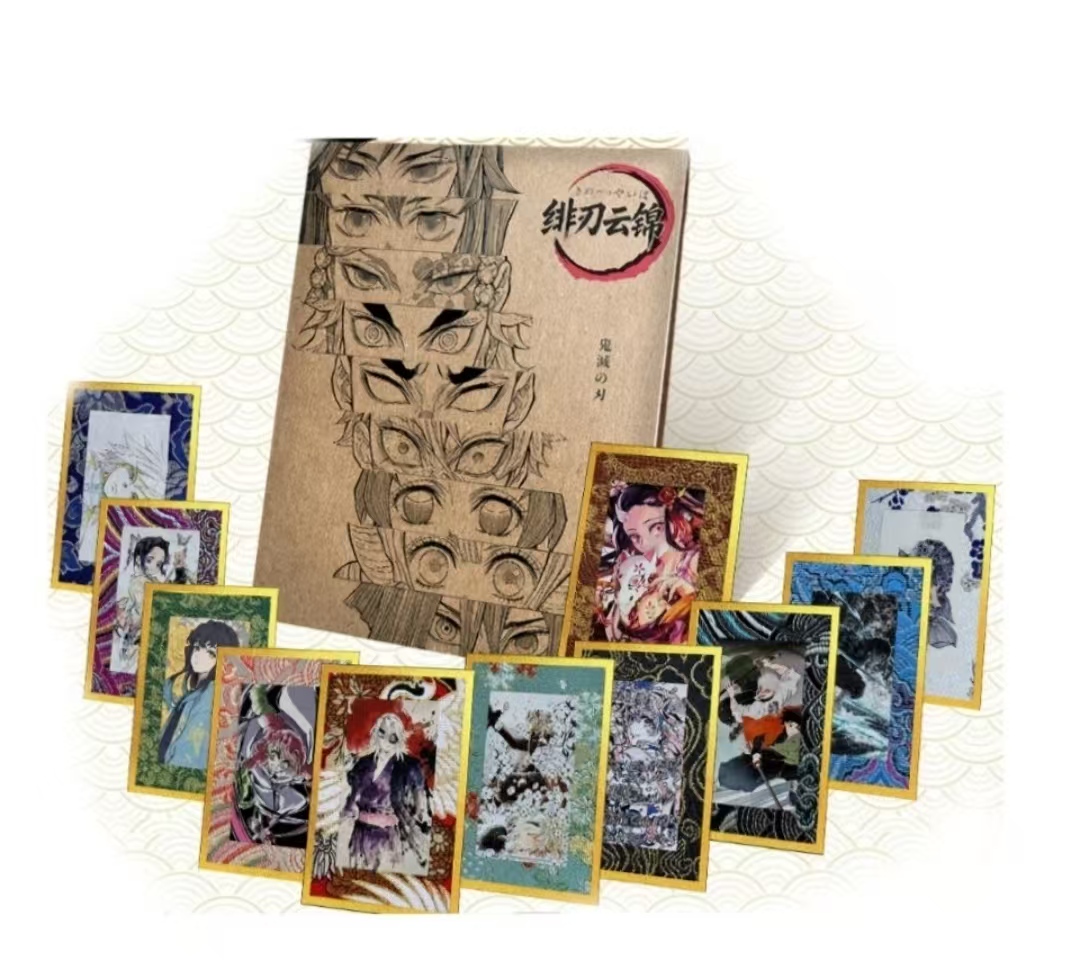 小锦鲤2.0拆【金鱼+2,立绘+3】鬼灭绯刃云锦国风宋锦收藏卡（代拆）