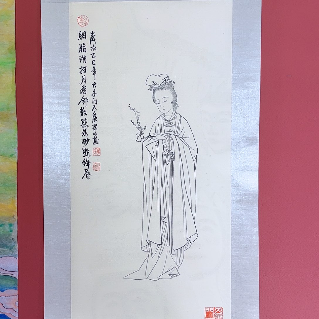 国画侯果山老师亲笔手绘作品朵 