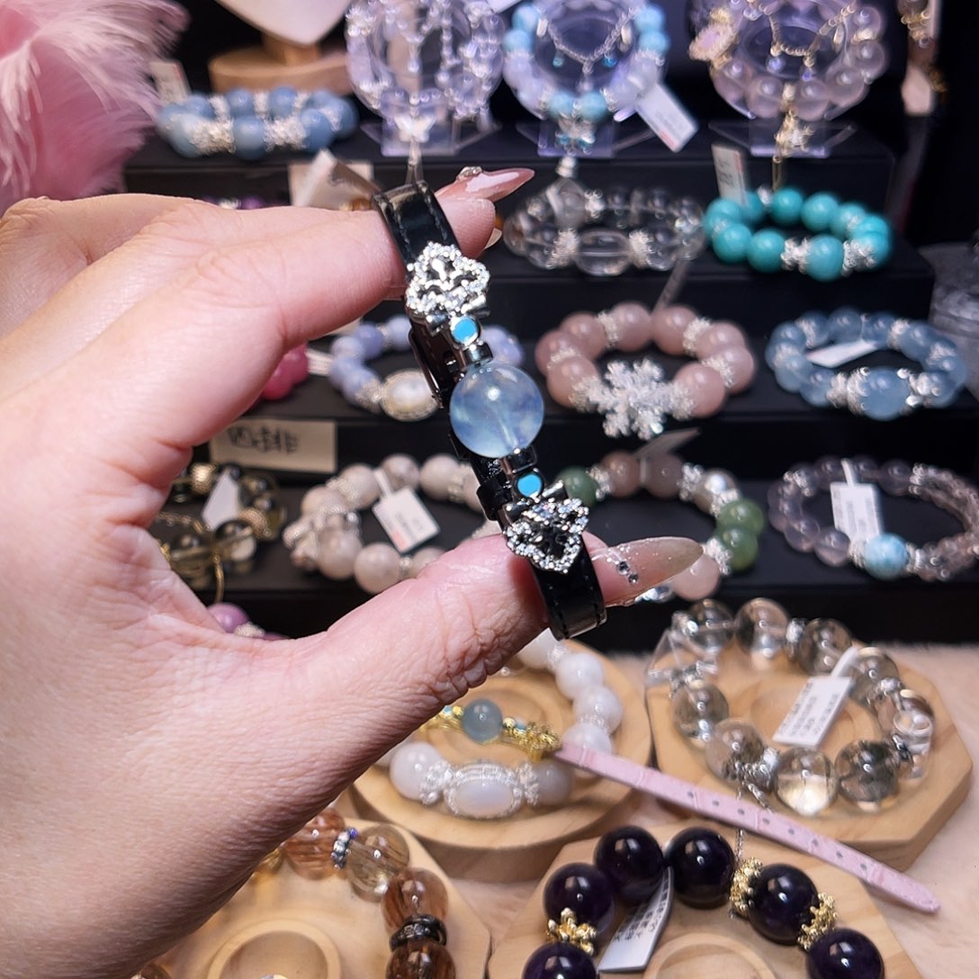 未镶嵌手链水晶海蓝宝