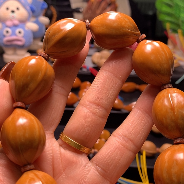 枫***桥橄榄核手串/手链三花手串