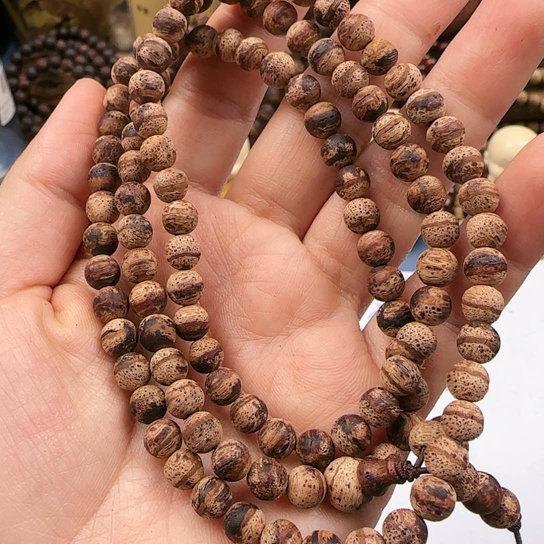 降真香手串/手链0.6#108无胶爆甲多圈