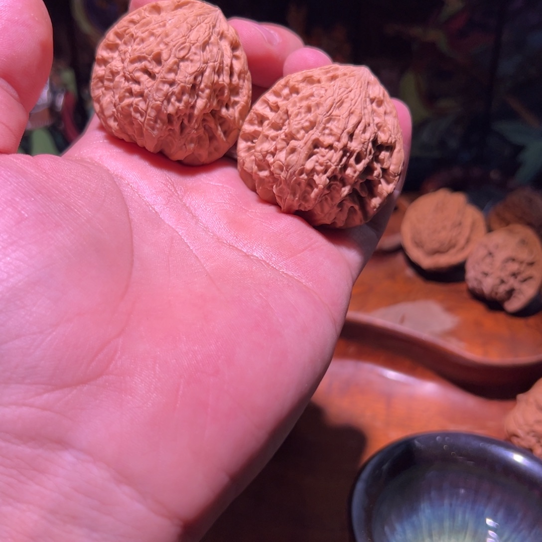 文玩核桃吊坠43➕全品野生虎头王一对