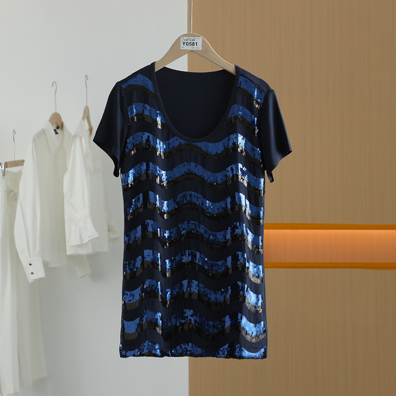 【半价q仓-唐长老自营】货号Y0581女装夏新款休闲时尚T恤YL