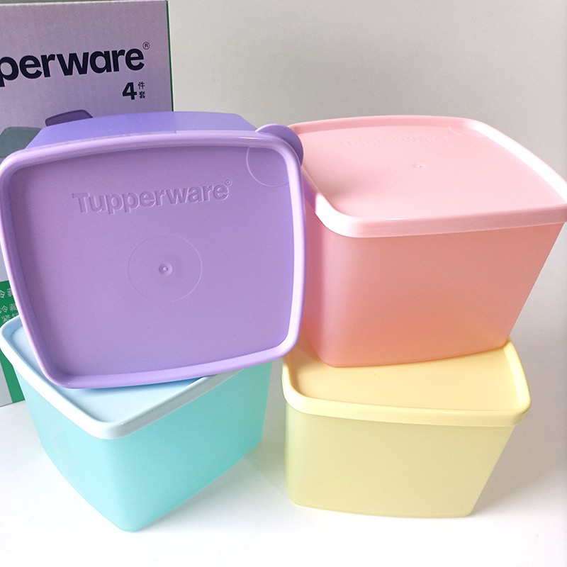 特惠保鲜盒食品级冷藏冷冻正方形密封冰箱收纳整理储藏套装800ml