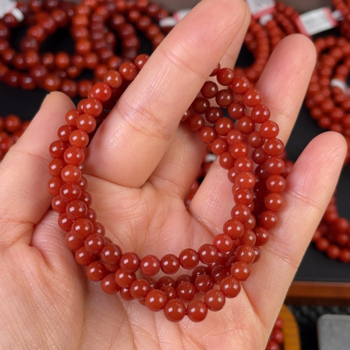 【闪购商品】南红玛瑙手链未镶嵌花