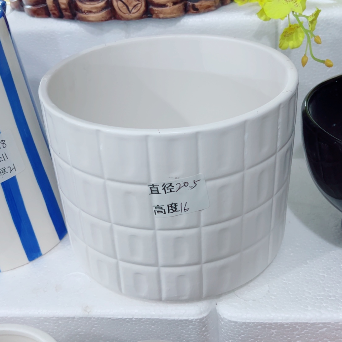 有孔，陶瓷花盆满10米包邮发货