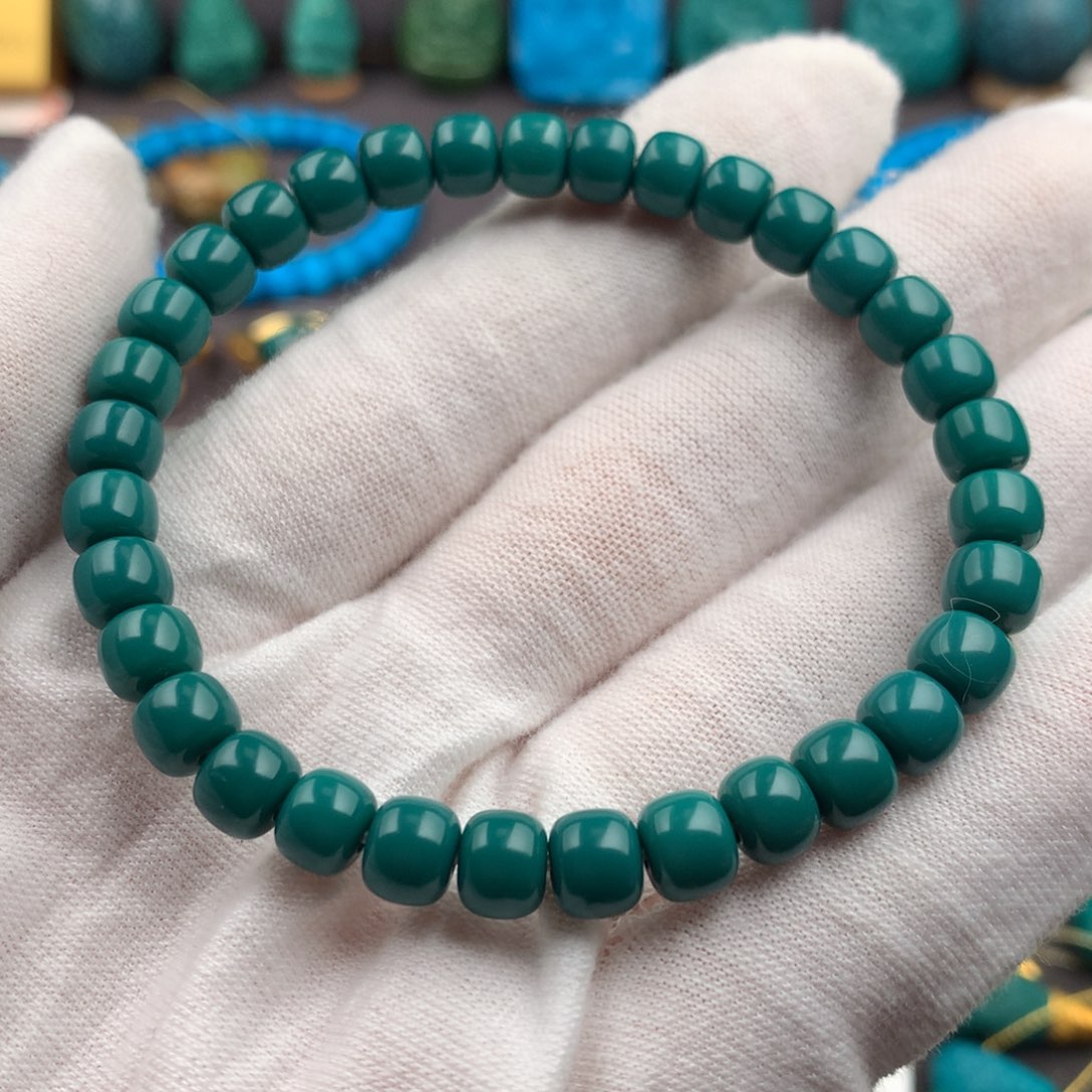 绿松石未镶嵌绿松石6.6mm