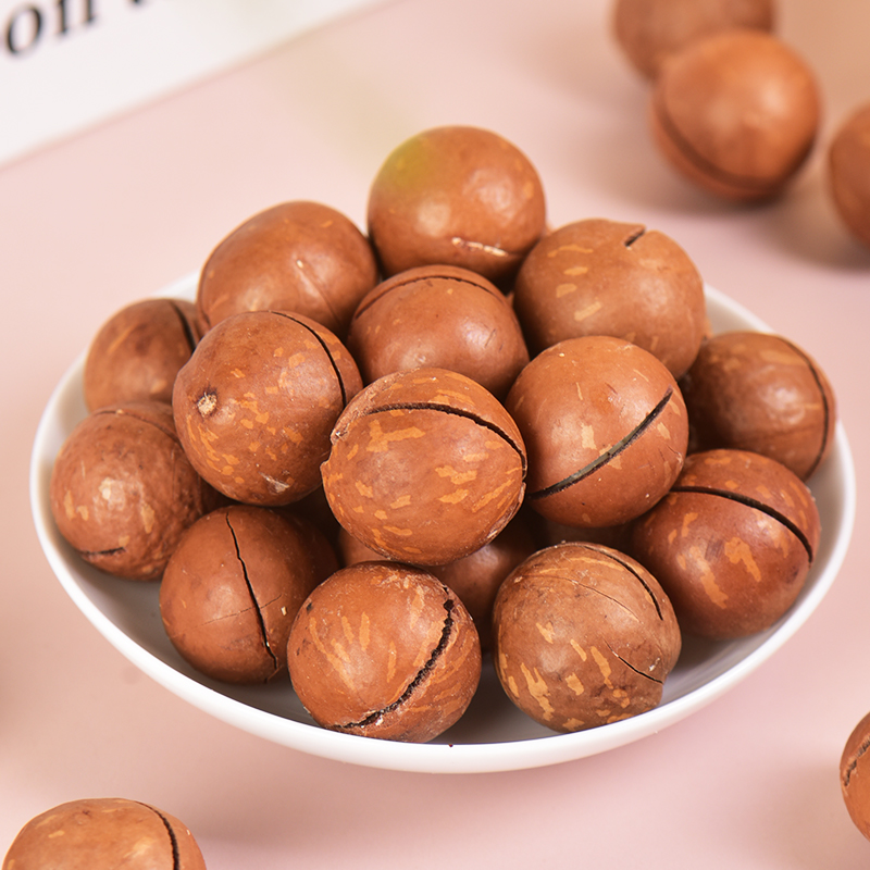 夏威夷果奶香十足夏威夷果500克易剥坚果干果18-20mm奶香味袋装