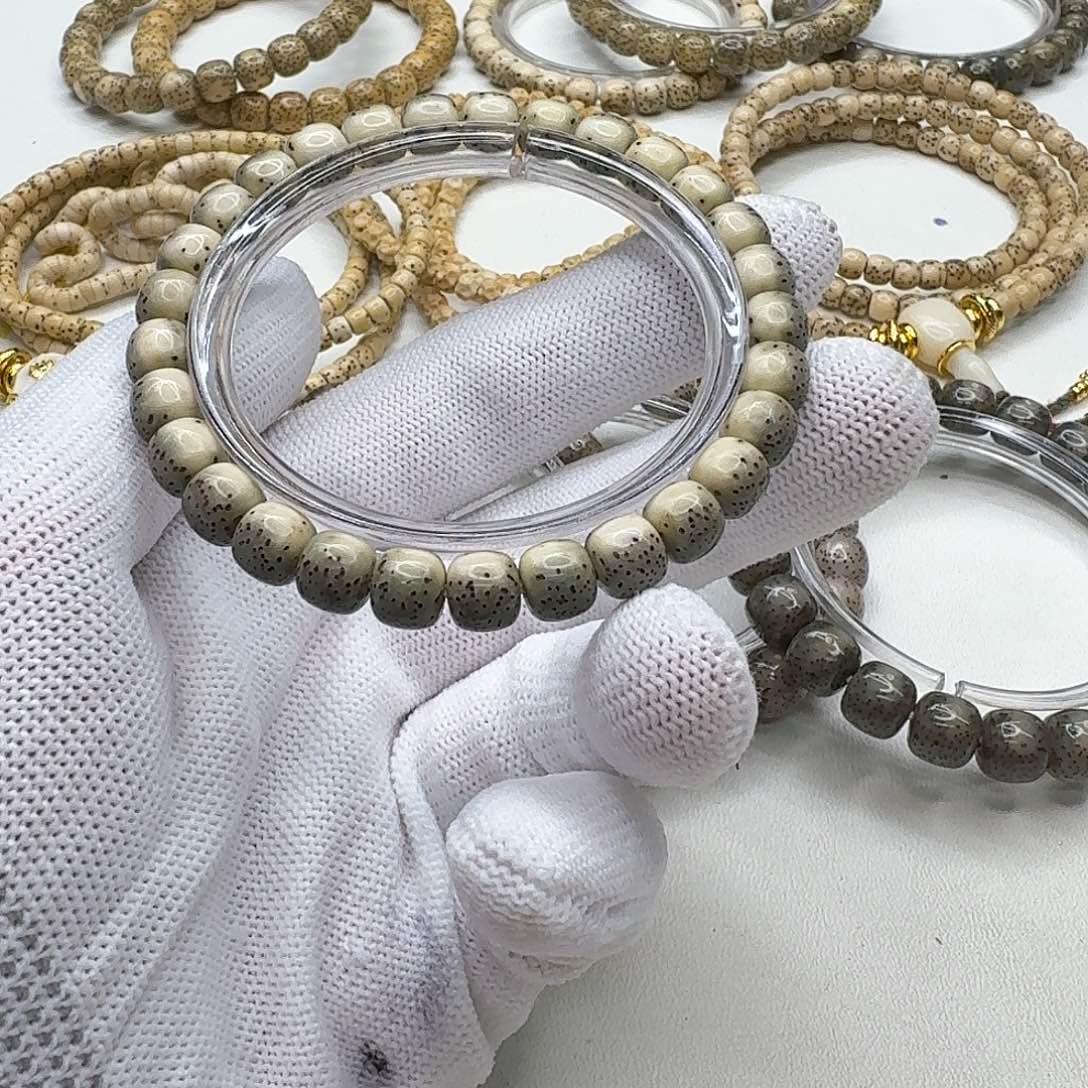 星月菩提吊坠23梵天糯冰绿背河豚8左右单圈