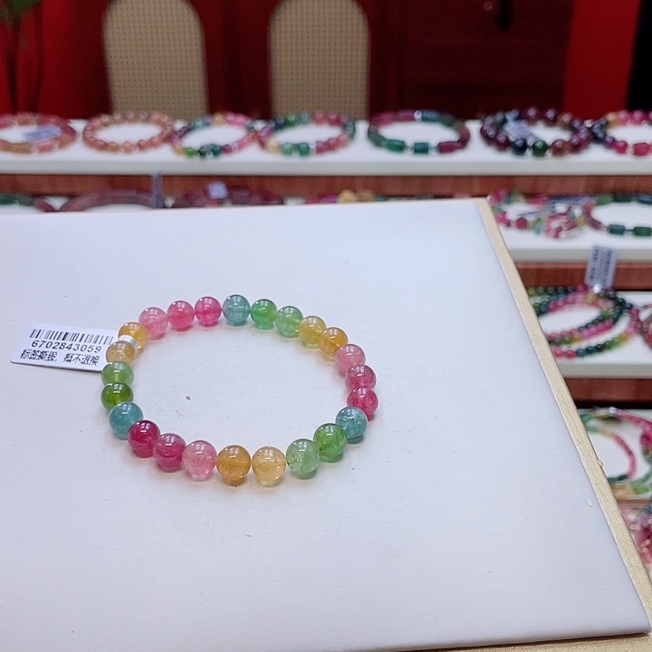 未镶嵌手串碧玺多样性发其一