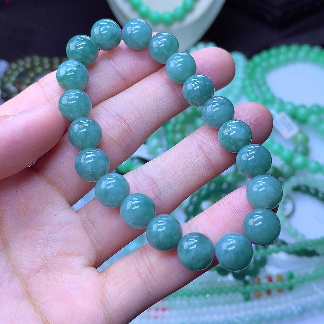 翡翠毛衣链未镶嵌