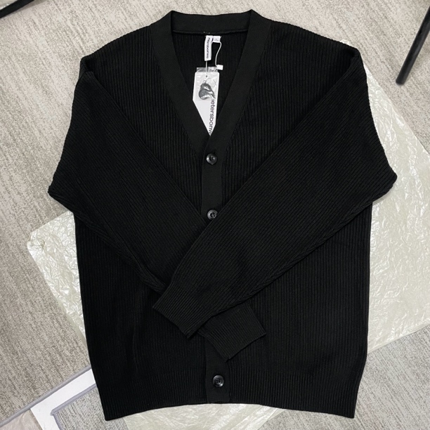 开衫不起球毛衣针织衫长袖衫秋季网红秋冬韩版条纹黑色