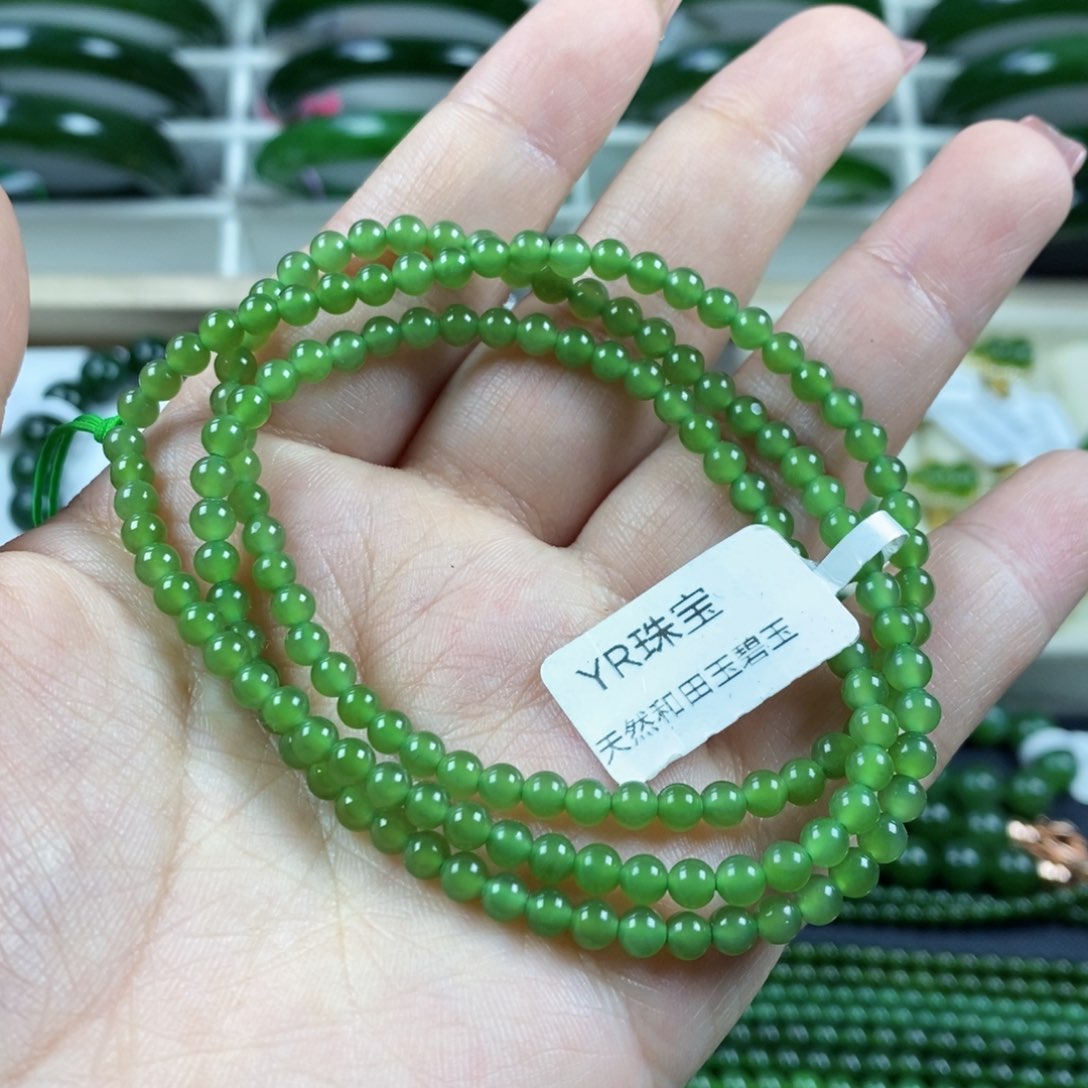 和田玉（碧玉）颈饰未镶嵌4m