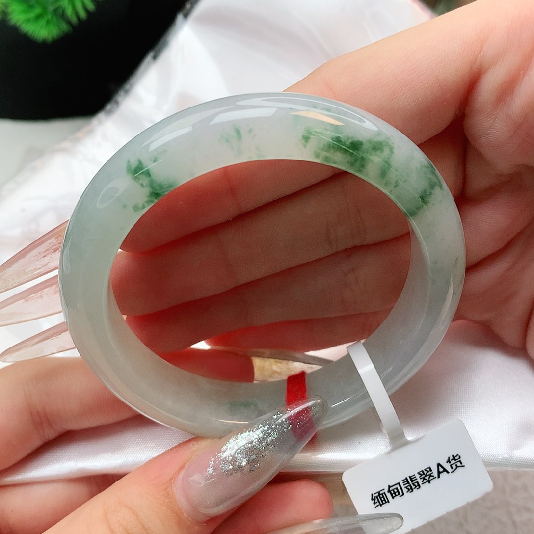 未镶嵌手镯翡翠❤️**正圈53-54