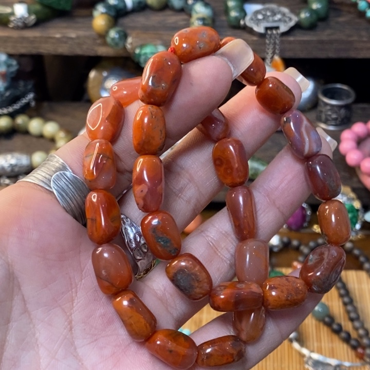 南红玛瑙手链未镶嵌旺***桃
