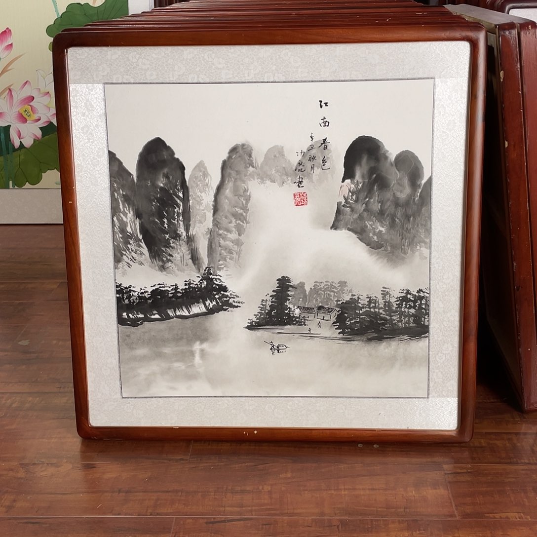 国画带框尺寸63*63厘米