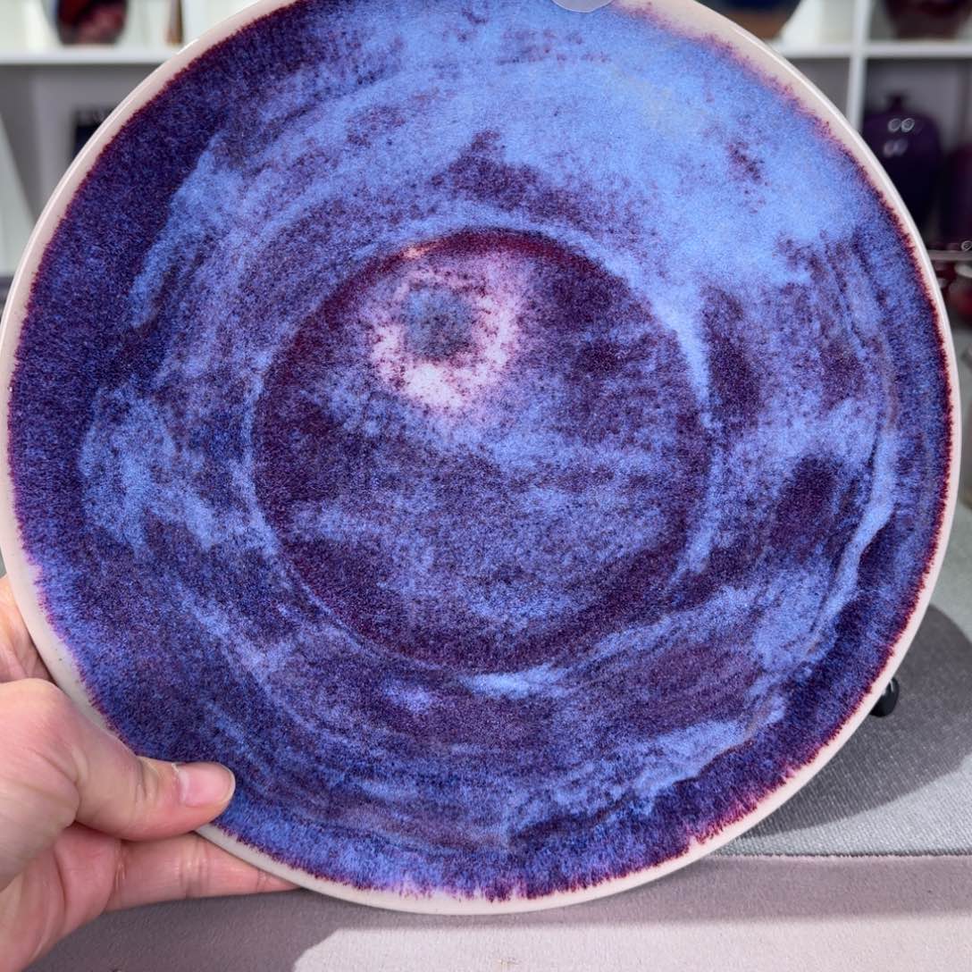 摆件陶精品钧窑壶承纯手工
