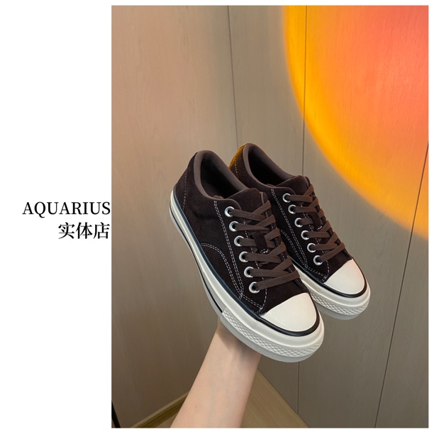 【AQUARIUS 】（人手一双）质感低帮百搭帆布鞋1836