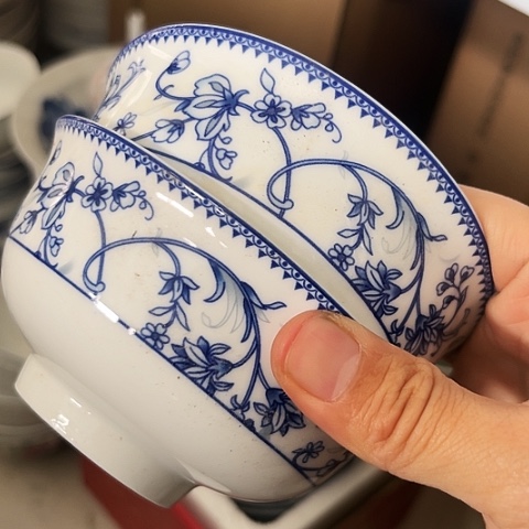 碗4.5寸碗两个陶瓷陶瓷