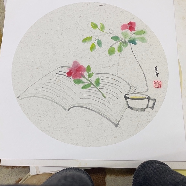 国画38-38卡纸作品艺