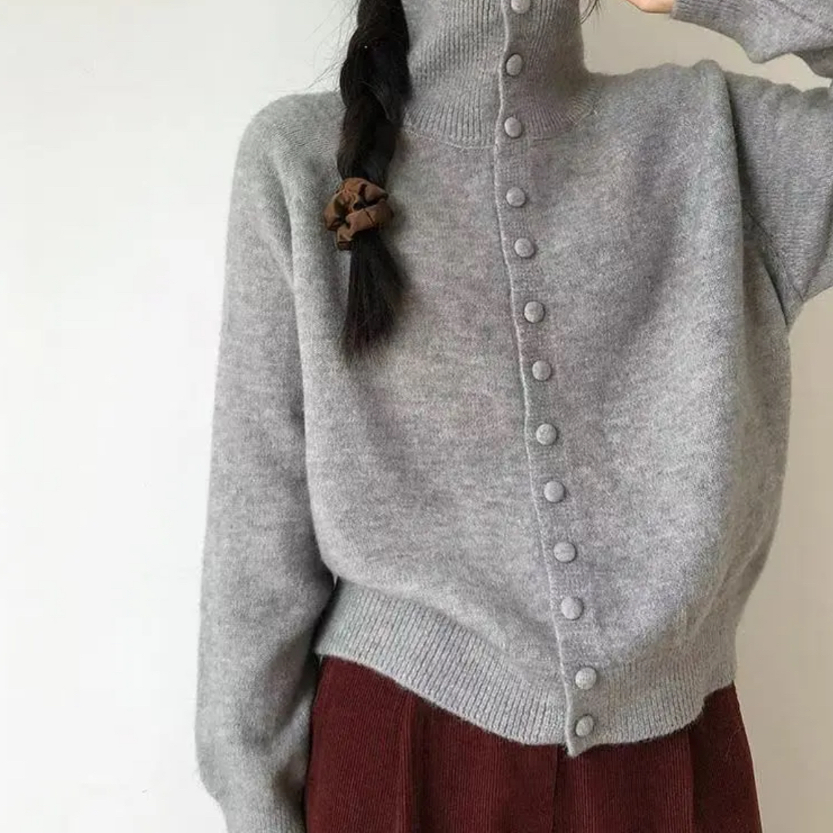 姆嘎 新款针织毛衣 百搭加厚