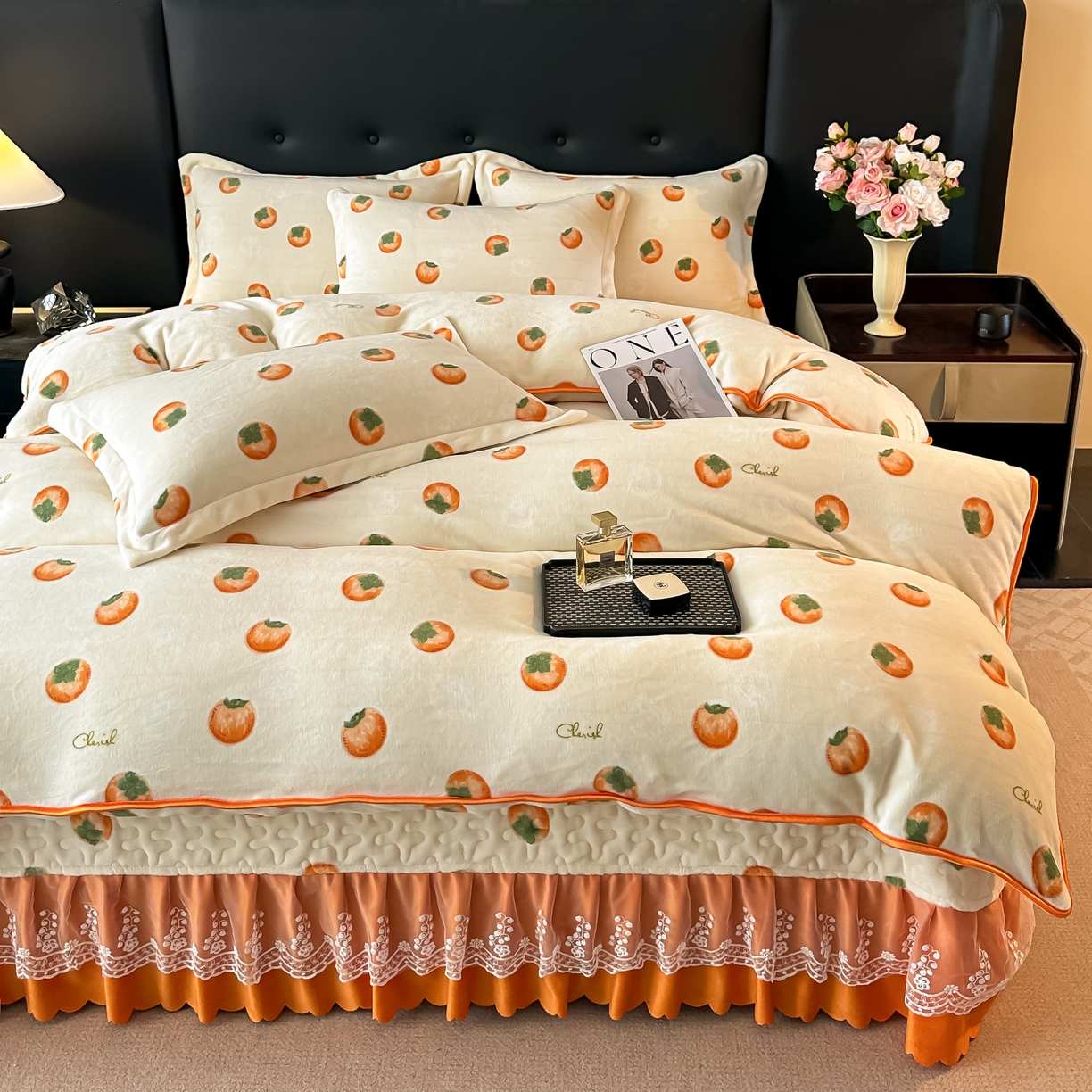 印花 2025新款加厚牛奶绒床盖四件套