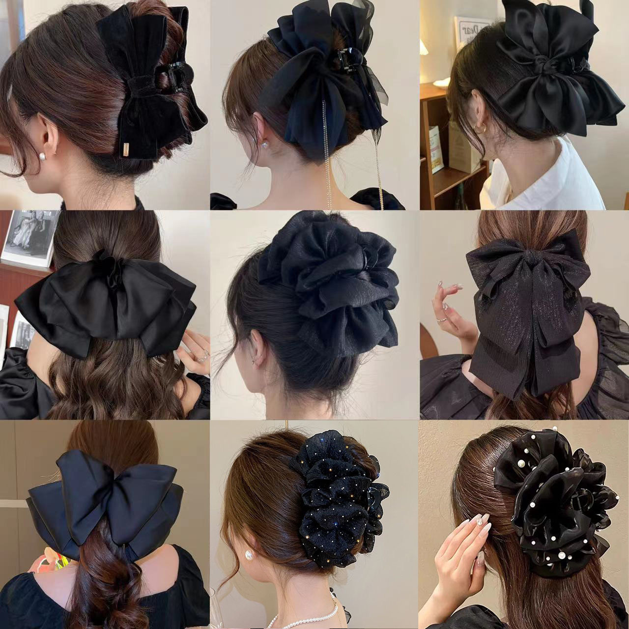 （发夹）卡通小香风毛绒发夹饰品头饰对对碰