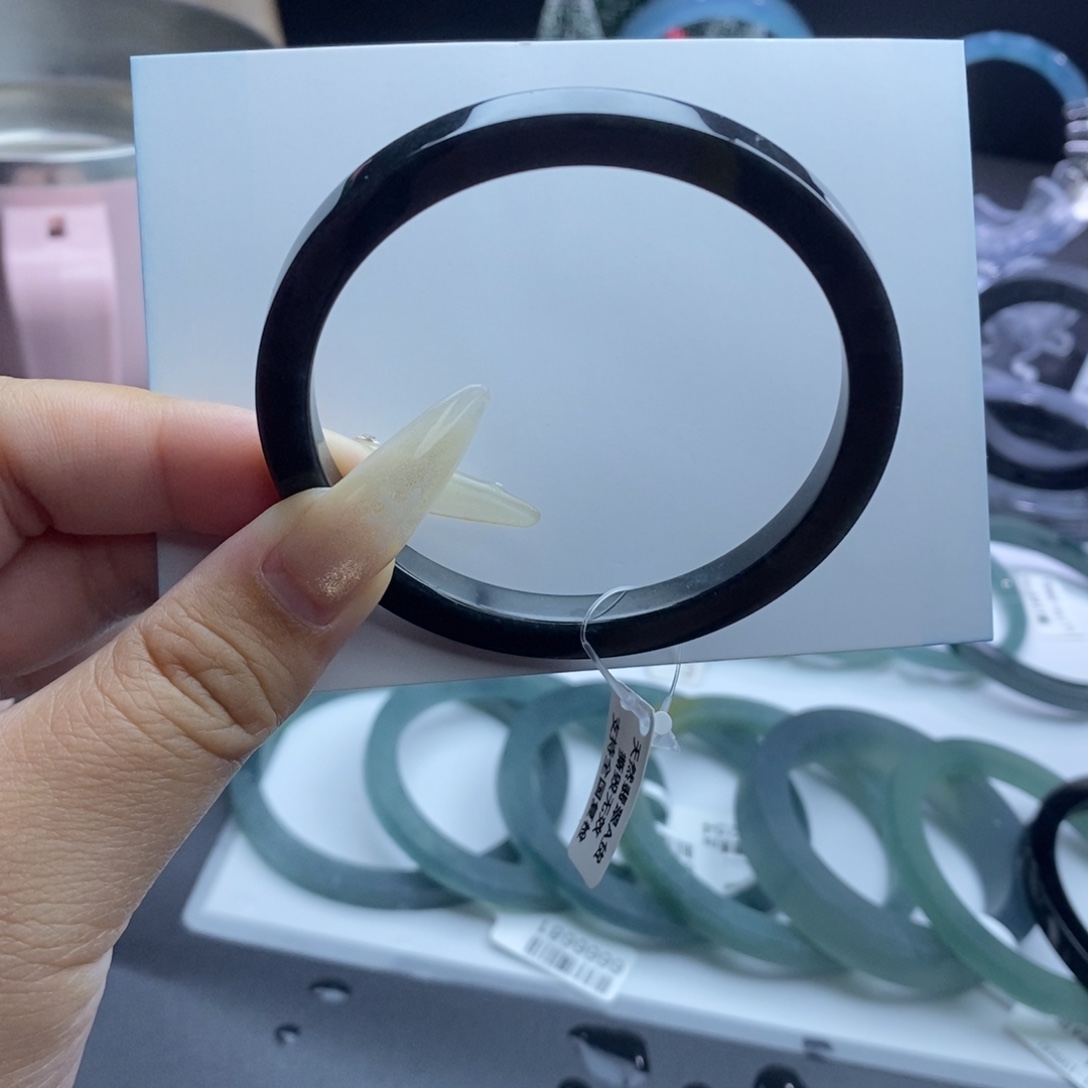 定制翡翠未镶嵌成品买断钢琴黑亮面福利