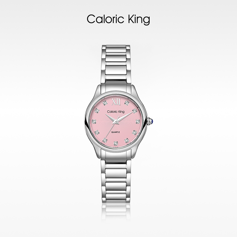 凯卡思Caloric King经典·红粉佳人无钻款进口石英机芯女士腕表