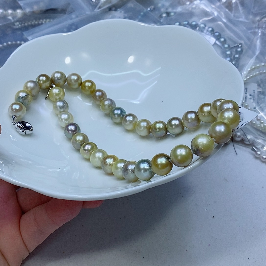 海水珍珠颈饰银S925镶嵌