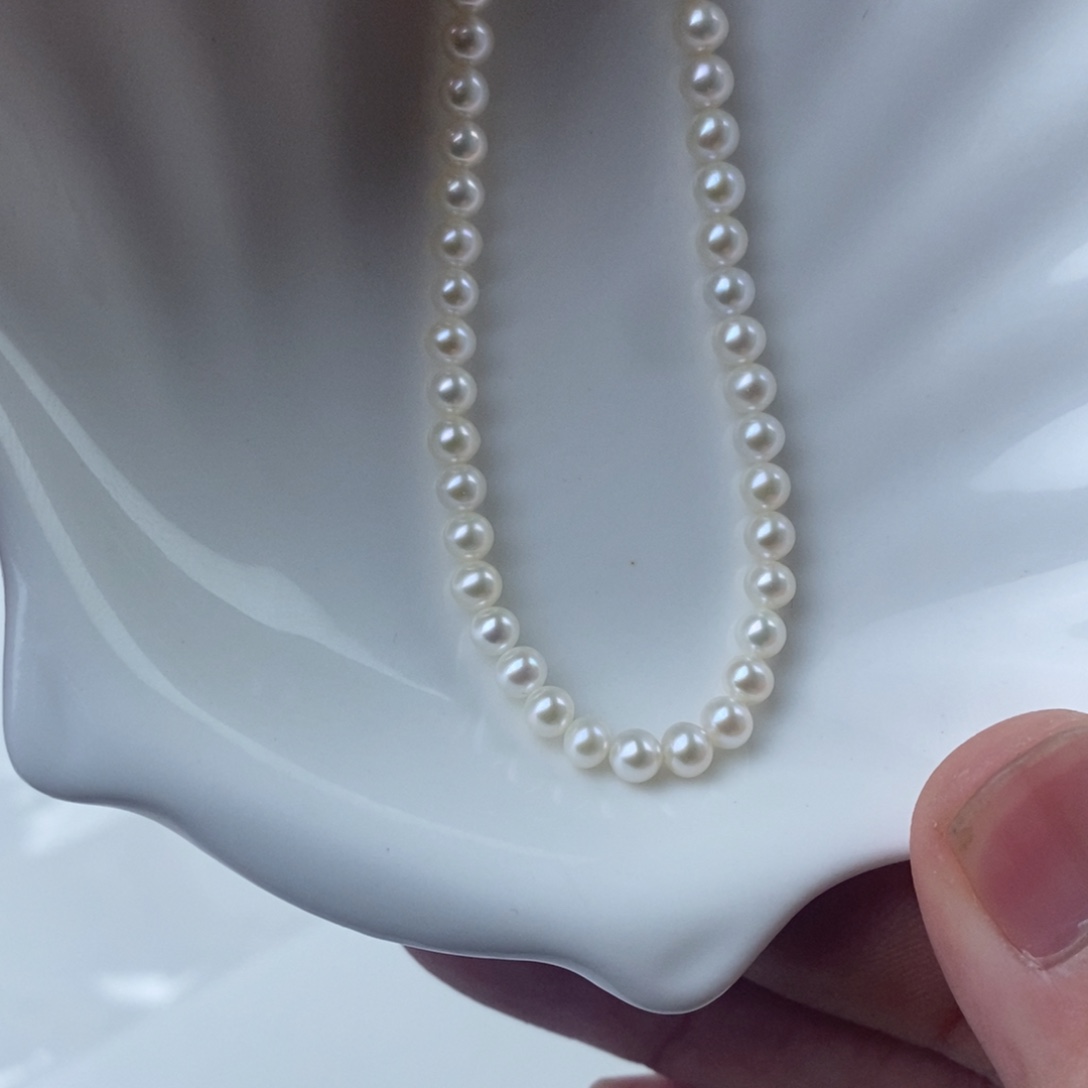银S925镶嵌项链淡水珍珠102974