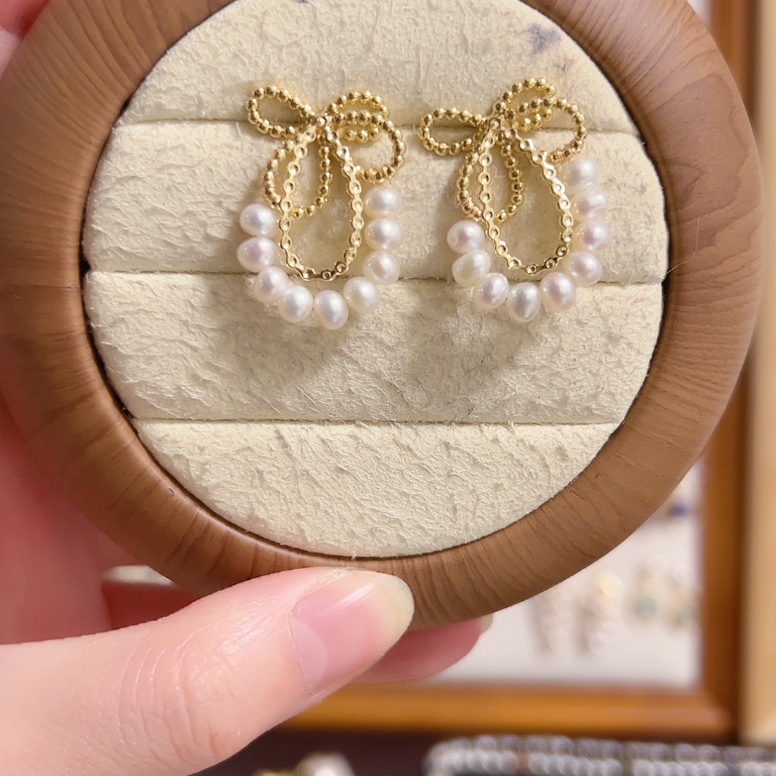 银S925镶嵌原创手作淡水珍珠