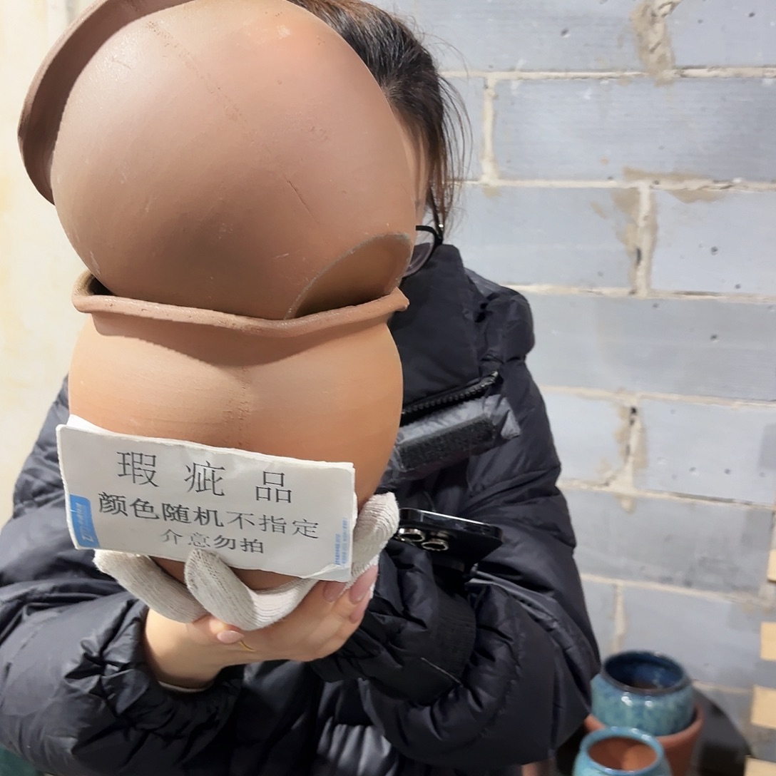 红陶瑕疵高15/15无孔