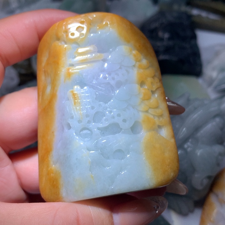 翡翠未镶嵌颈饰保真天然A货翡翠