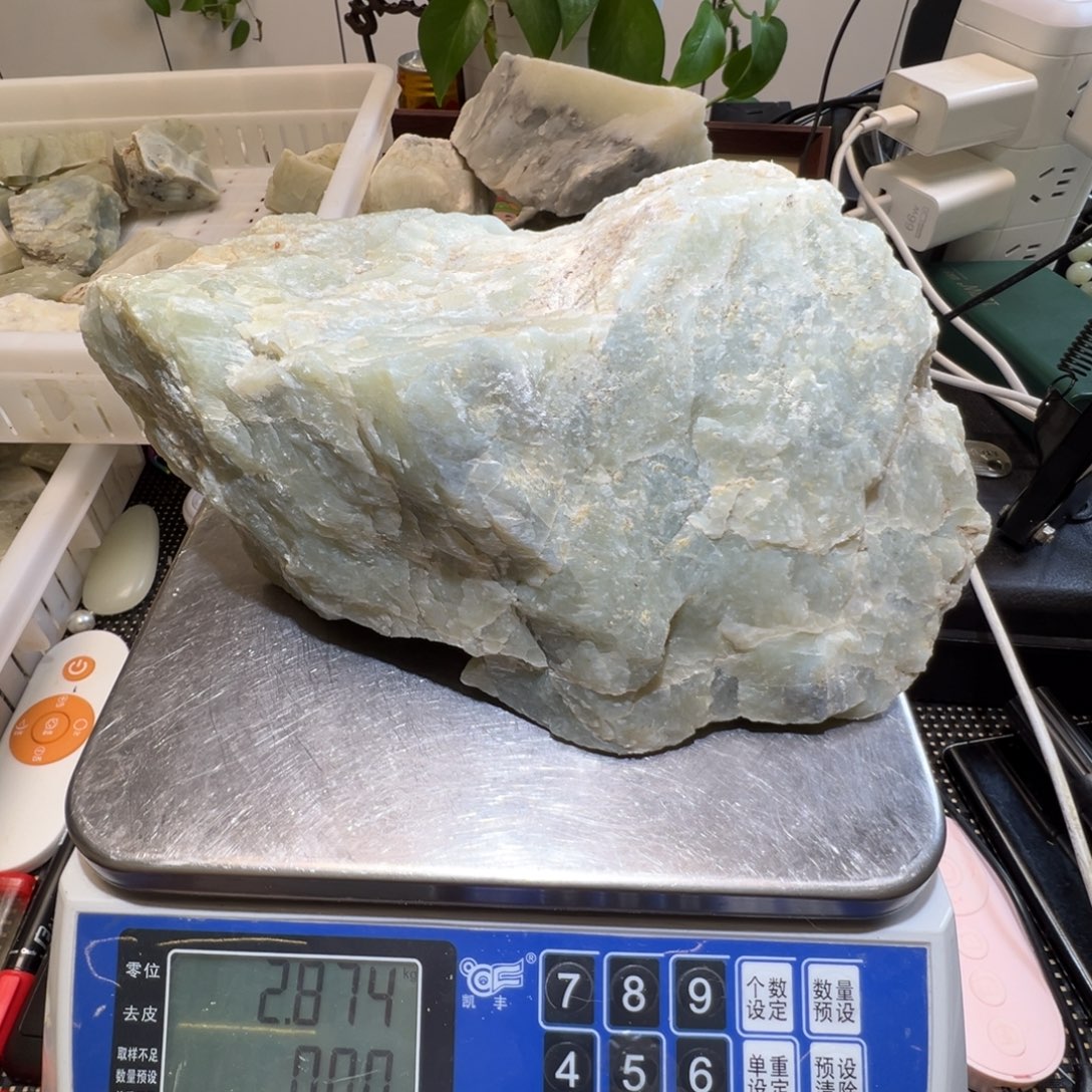 和田玉未镶嵌摆件