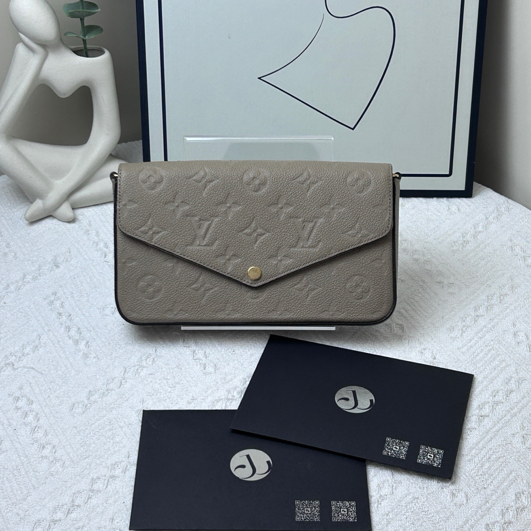 95新 LouisVuitton/路易威登 三合一大象灰 23年售出/JW7899