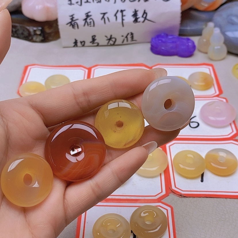【闪购商品】未镶嵌玛瑙/玉髓珠宝半成品宝*奶