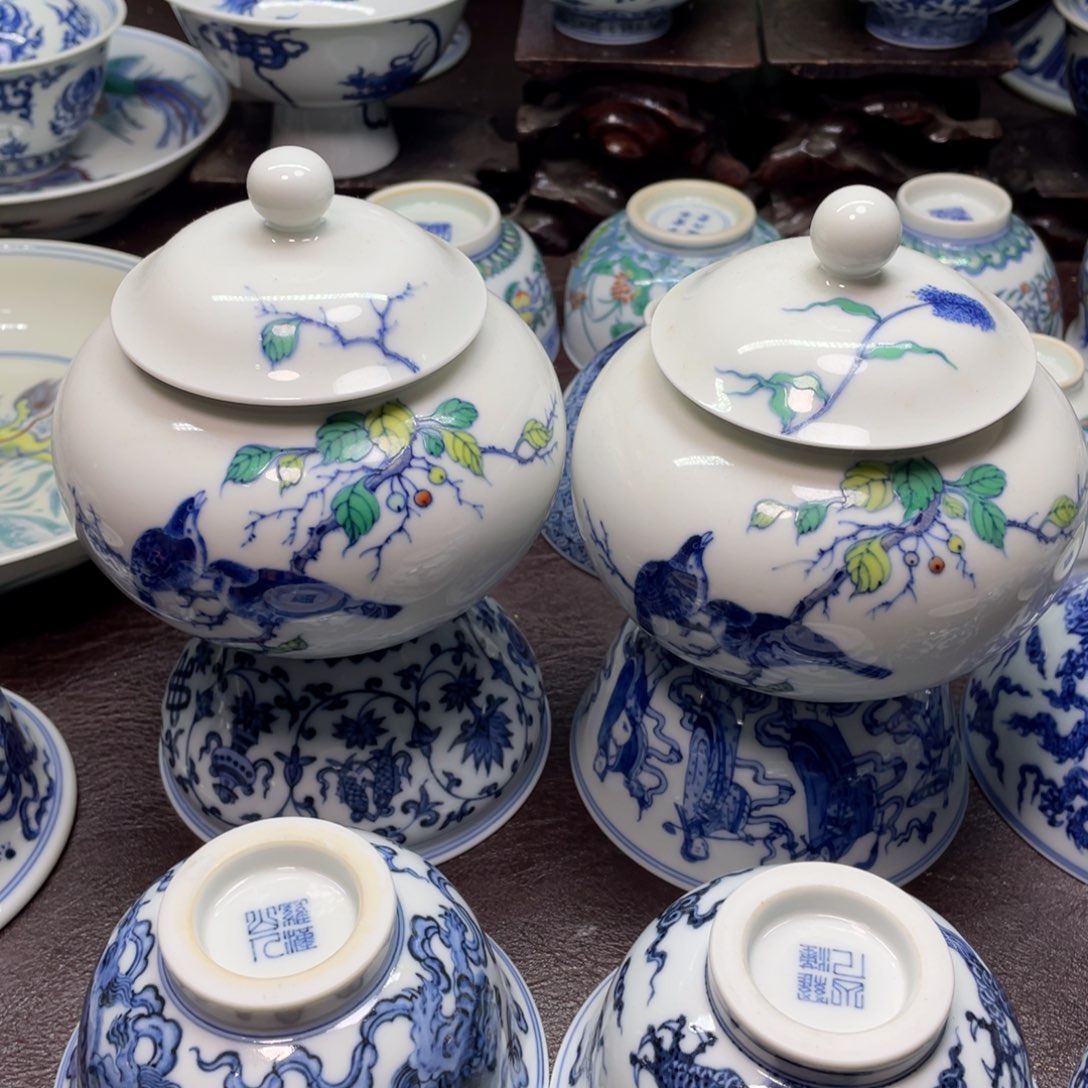 天***哥摆件陶景德镇陶瓷现代手工陶瓷茶具