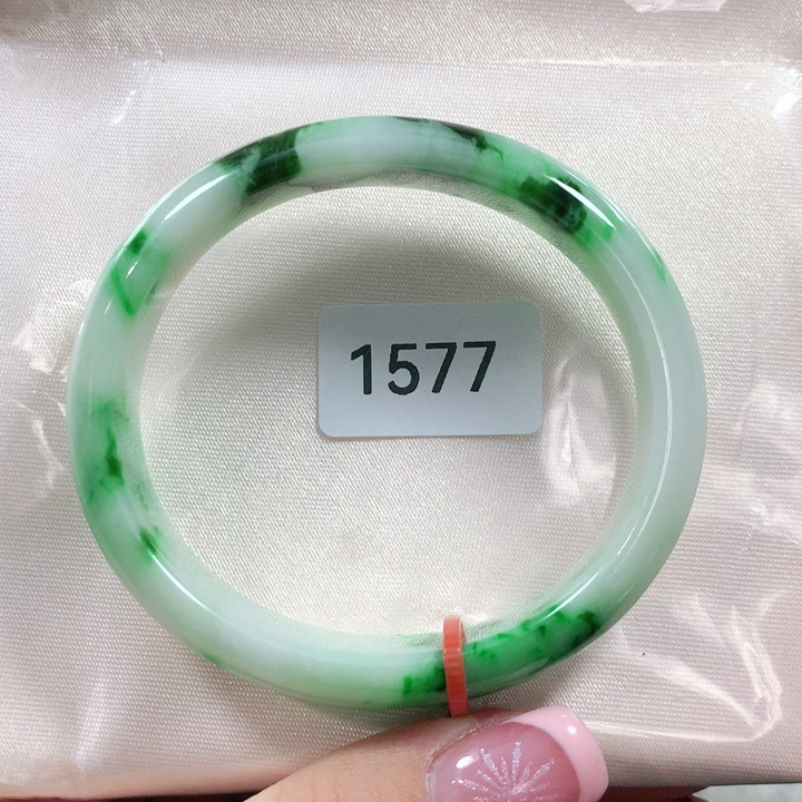 翡翠手镯未镶嵌天然翡翠手镯53