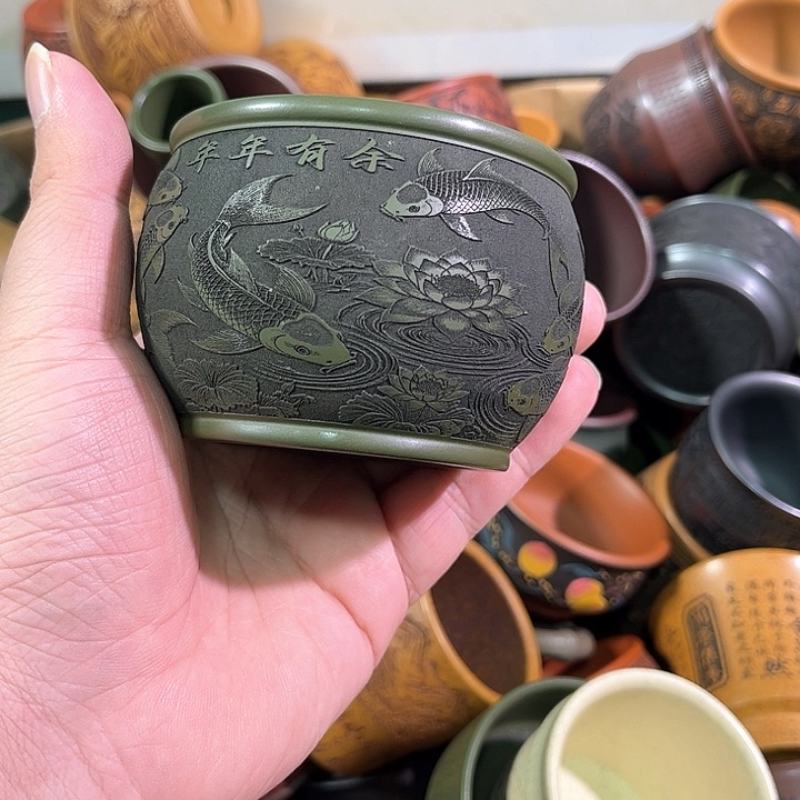 茶杯紫砂全手工紫砂主人杯