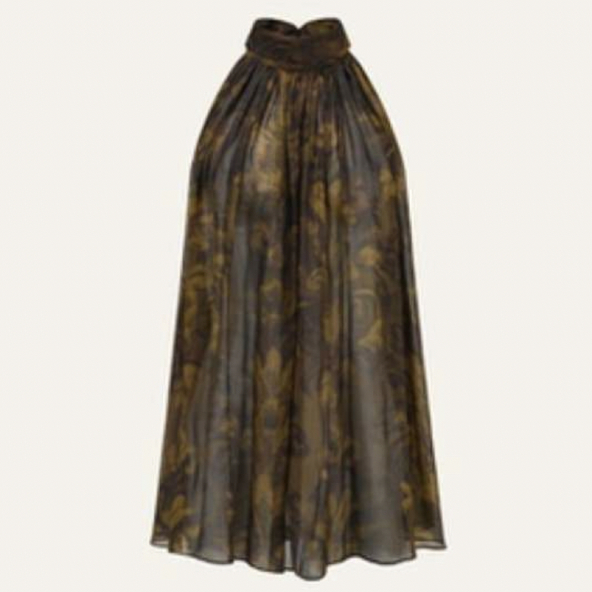 INTO THE EAST 茛苕油彩飘带无袖