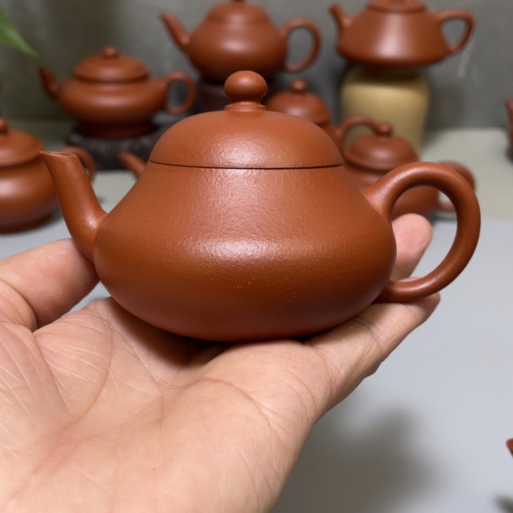 紫砂茶壶生砂生料朱你若思梨