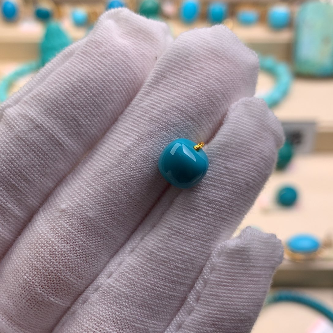 未镶嵌绿松石珠宝奇石8.5