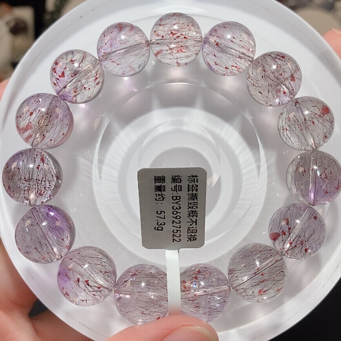 水晶手链未镶嵌F紫超彼岸花14