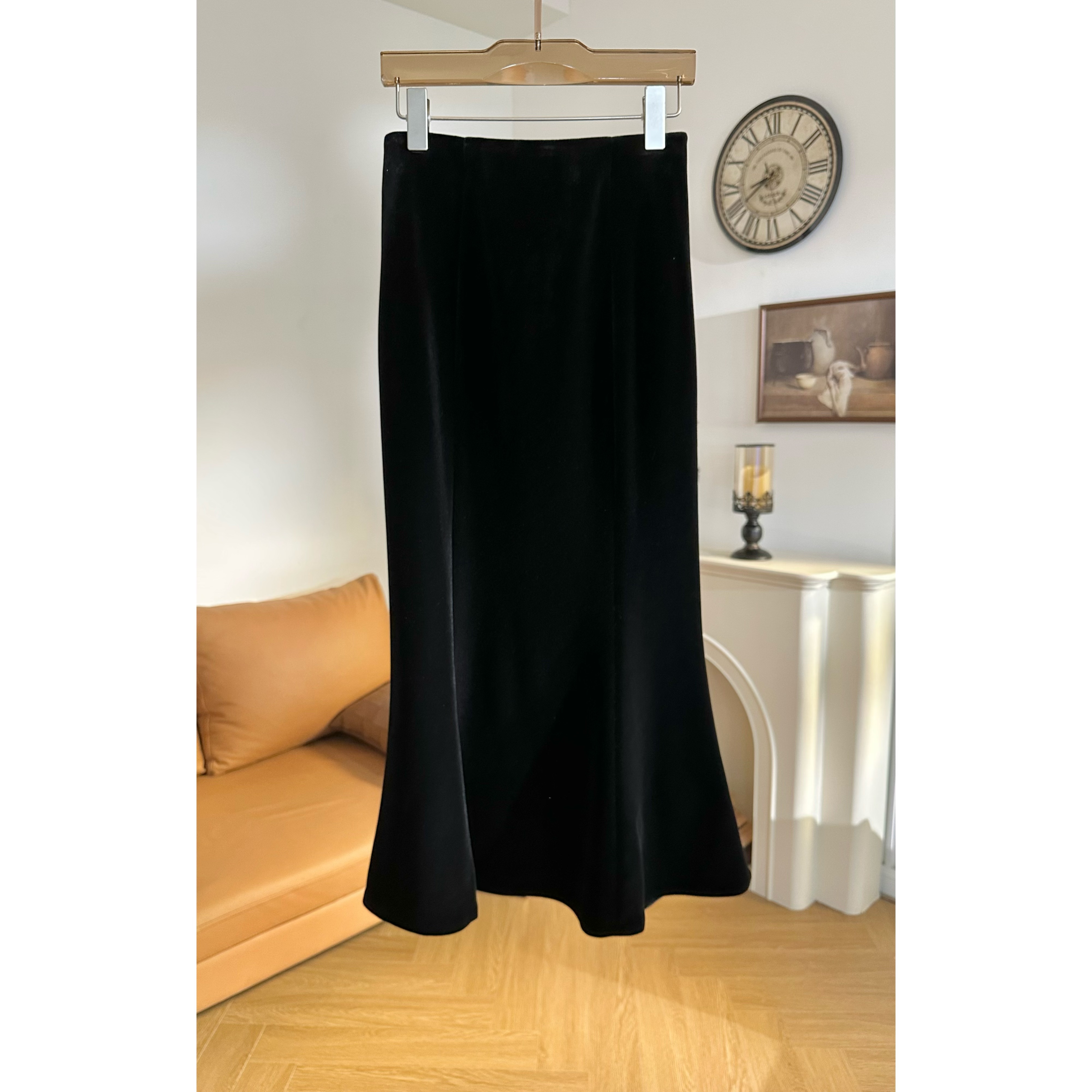 【丝绒鱼尾】秋冬加厚丝绒轻奢显瘦时尚女人味气质半裙MF-2074