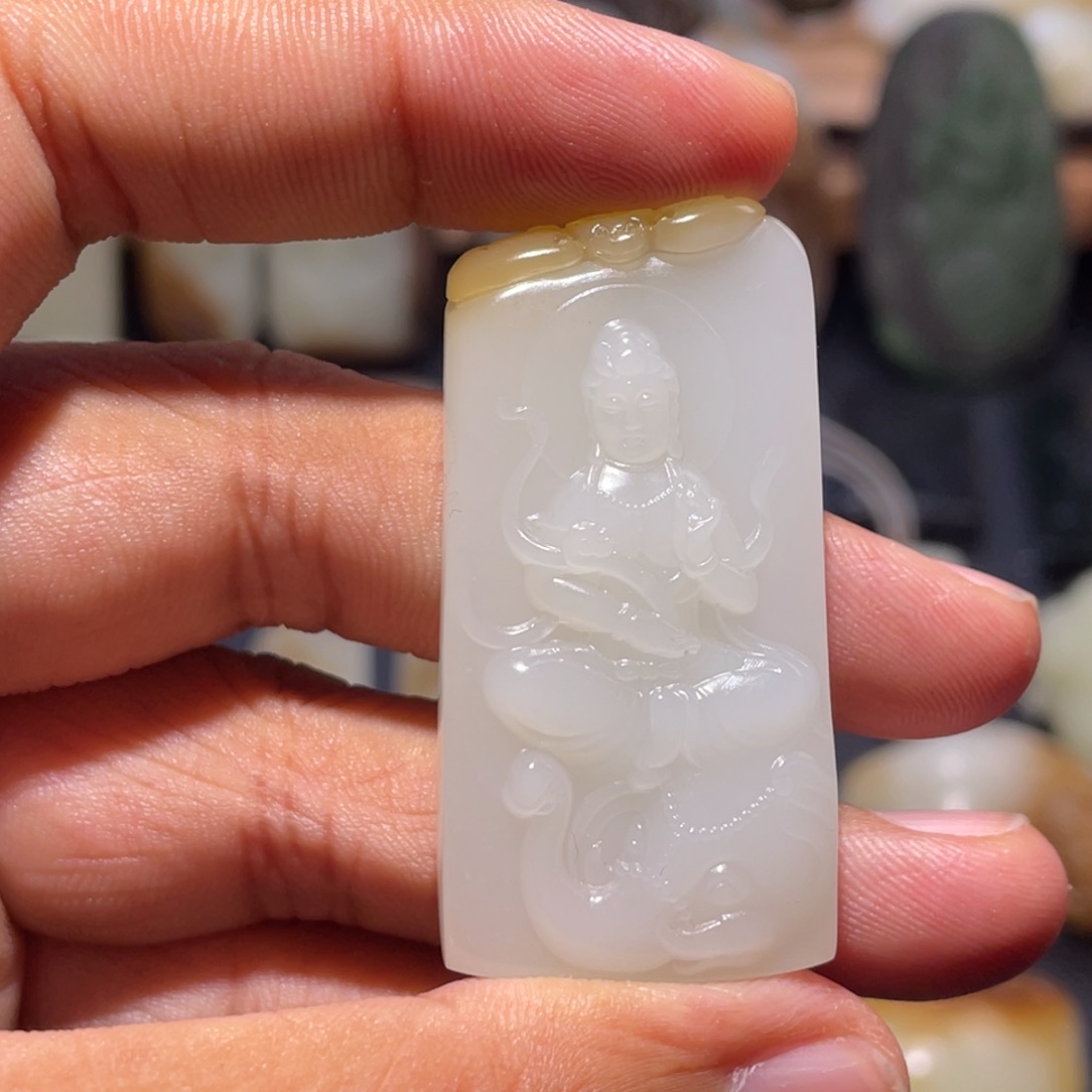 和田玉未镶嵌戒指