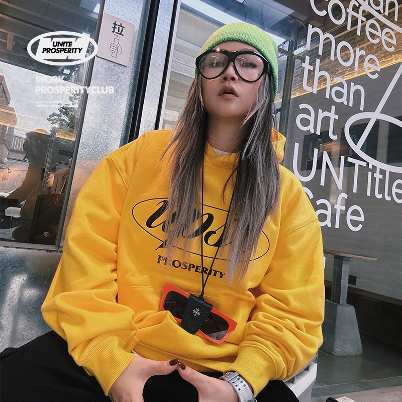 SoWhat制衣间秋冬新款刺绣logo帽衫简约小众潮流男女休闲连帽卫衣