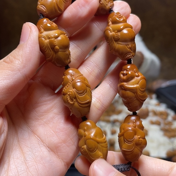 橄榄核手串/手链小金条