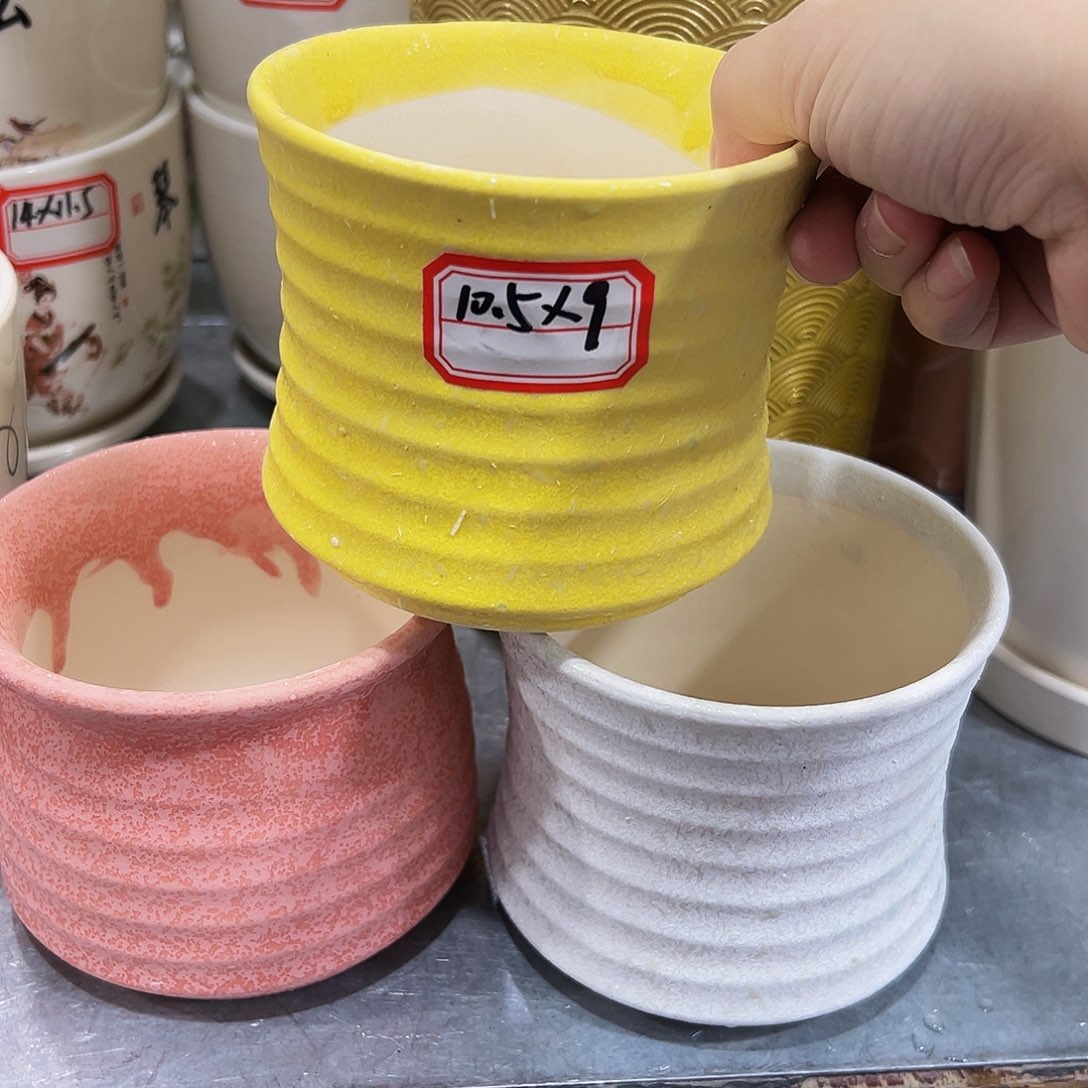 外贸尾单陶瓷花盆凑10米包邮